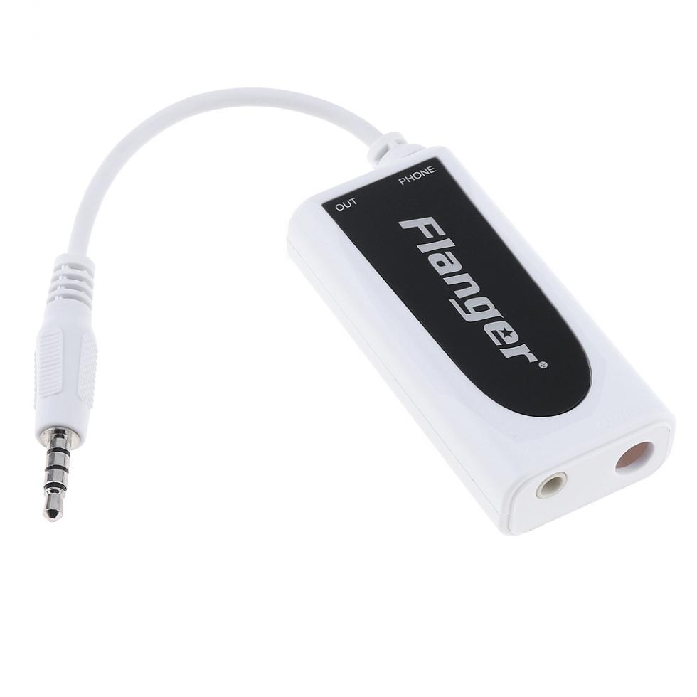 Flanger 3.5mm Output Guitar Bass To Smartphone Effect Interface Connection Adapter Audio Connector