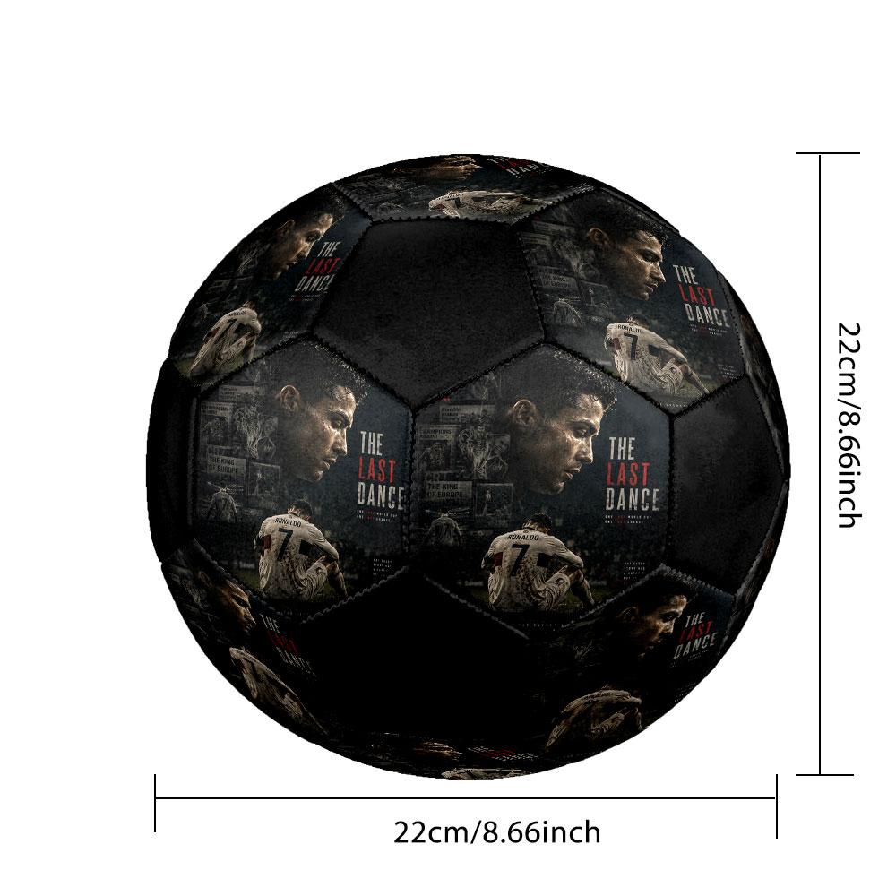 Size 5 Printed Football Resistant Outdoor Training Soccer Ball