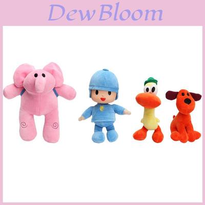 Charming Set Of 4 Pocoyo Elly Pato Loula Soft Plush Stuffed Figure Toy Dolls For Christmas