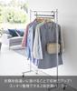 Yamazaki Clothes W60 x D6 x Closet Staggered Model 10008 2-Tier Hanger, W60, Black, H14cm, Smart, Space-Saving Hanger, Storage,