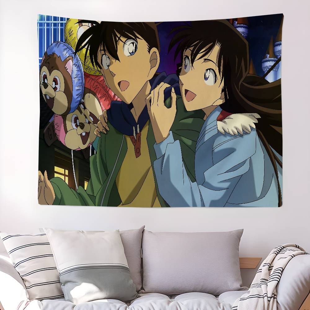 Anime Detective Conan Anime Tapestry Wall Hanging Decoration Household Wall Hanging Home Decor