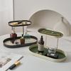 Cosmetics Storage Box Aroma Diffuser Tray: Key, Perfume, and Iron Rack for Dressing Table, Entrance, or Washstand