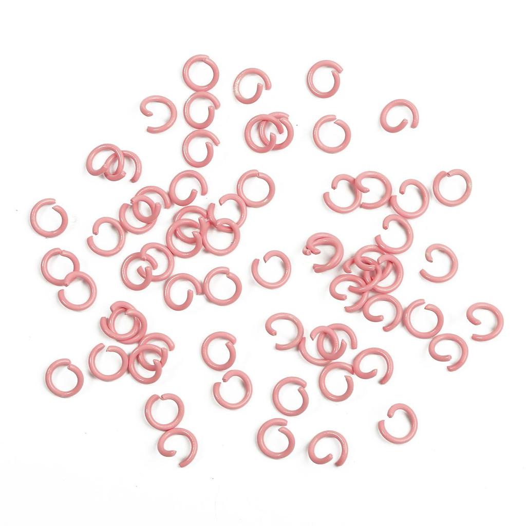 50Pcs Iron Spray Painted Opening Ring Jump Ring For DIY Necklace Bracelet Jewelry Making Craft Accessories
