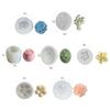 24TE Various Flower Shaped Fondant Cake Decorating Silicone Mold Pastry Chocolate Mould Candy Ice Cream Mold DIY Baking Tool