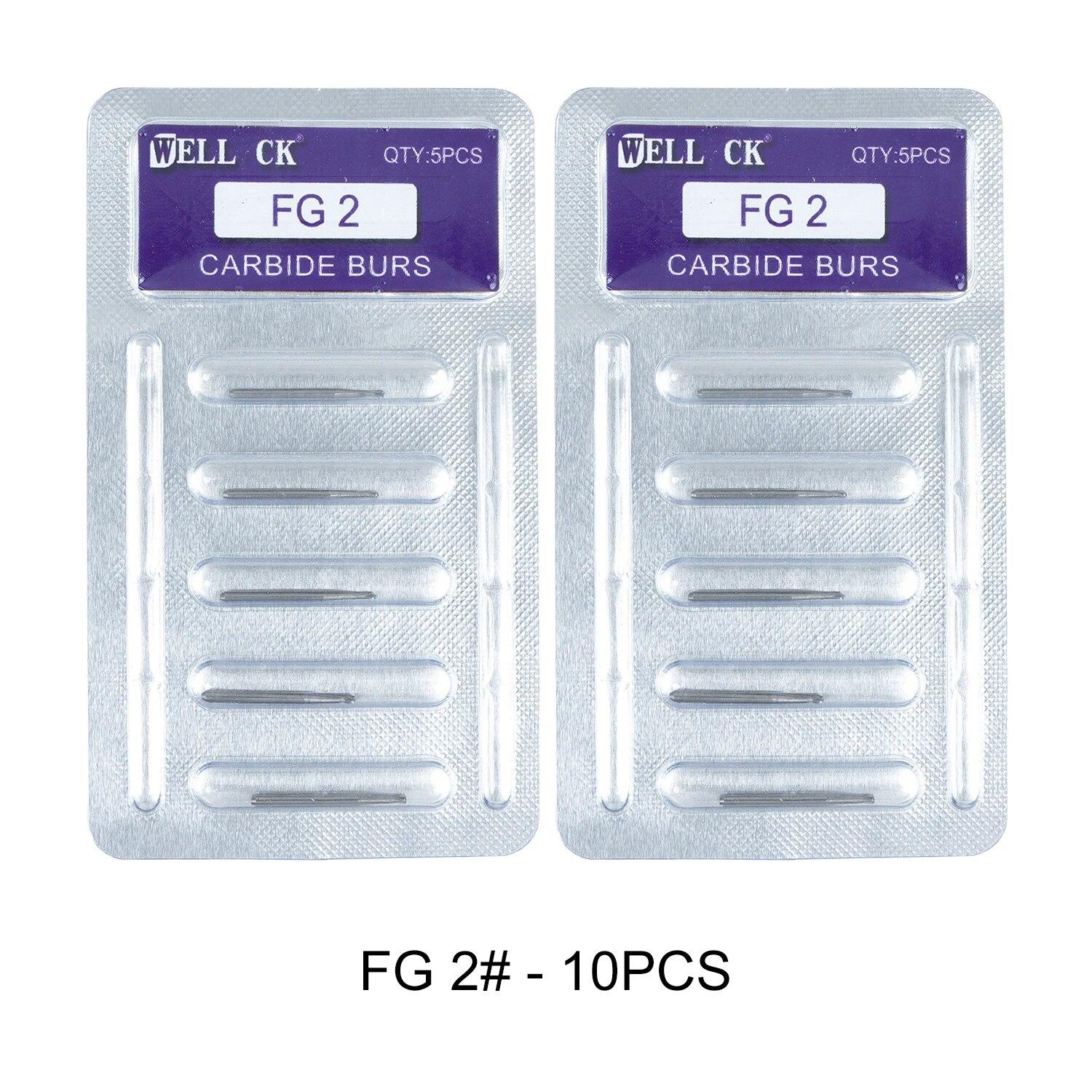 

5 шт./кор. WELLCK стоматологические твердосплавные боры FG круглые стоматологические лабораторные клиники вольфрамовые высокоскоростные сверла для высокоскоростного наконечника диаметром 1,6 мм 10pcs FG-2