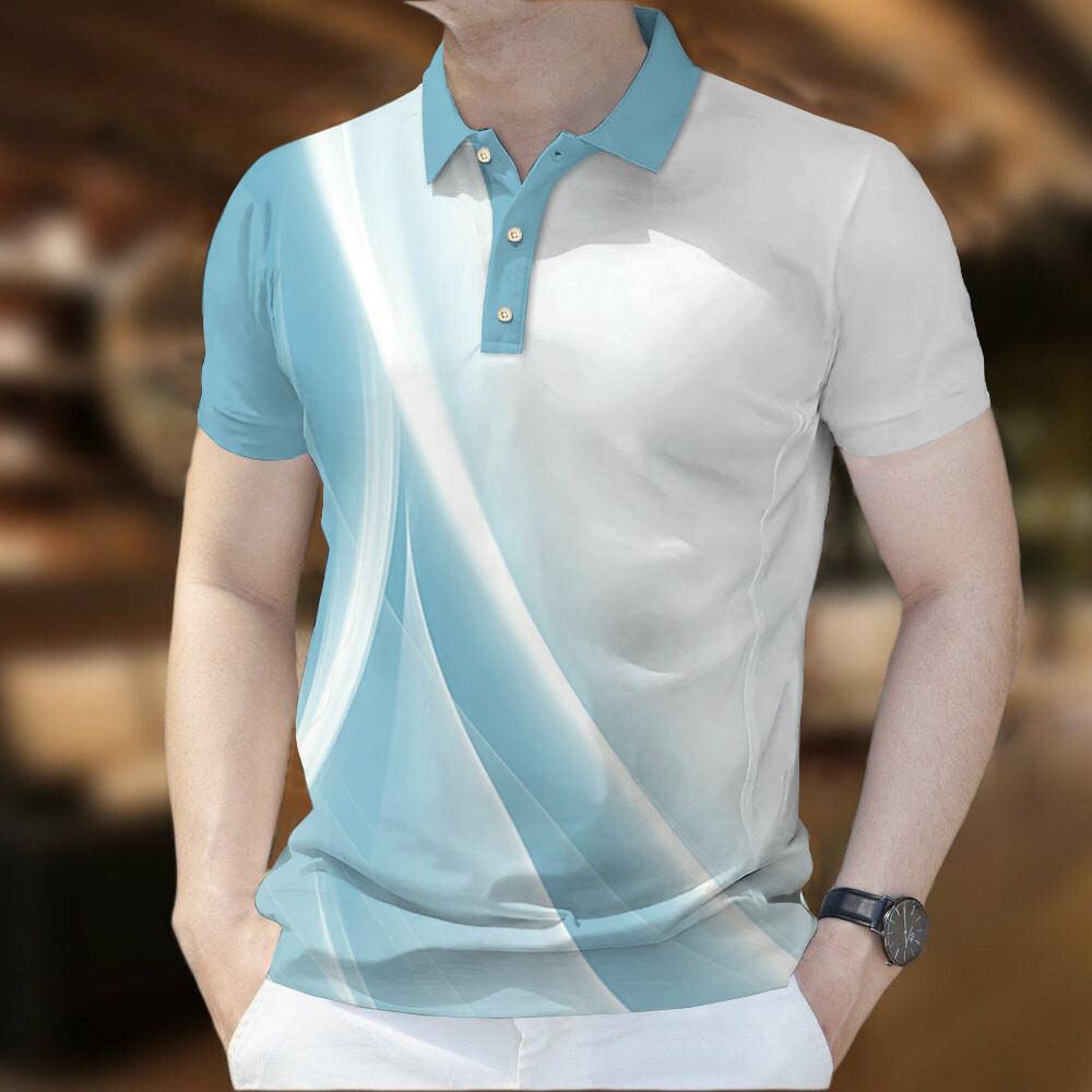 Retro Style Top, Casual Short Sleeved Polo Shirt, Outdoor Streetwear