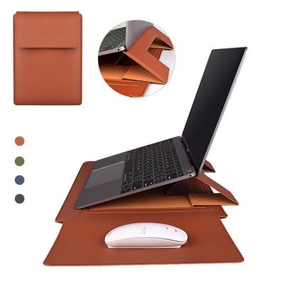 11 13 15 Professional Cover Pouch PU Leather Stand Case Ultrabook Sleeve Laptop Bag