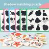 Wooden Shadow Matching Puzzle For Kids Educational Brain Training Toy For Preschoolers
