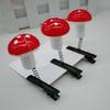 5pcs Durability Mushroom Hair Clip Fashion Personality Hairpin Creative Hairclip for Children Teens