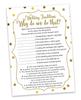 Inkdotpot 50A  Gold ConfettiA  BingoA  GameA  CardsA  For Bridal Wedding Shower Bachelorette Party Bulk Blank Square Fill In Gift