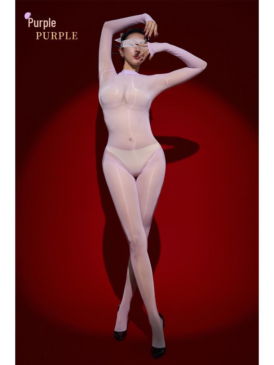 

2024 Бесшовные шелковистые черные чулки для всего тела с высоким разрезом - Сексуальные и эротичные Open Crotch