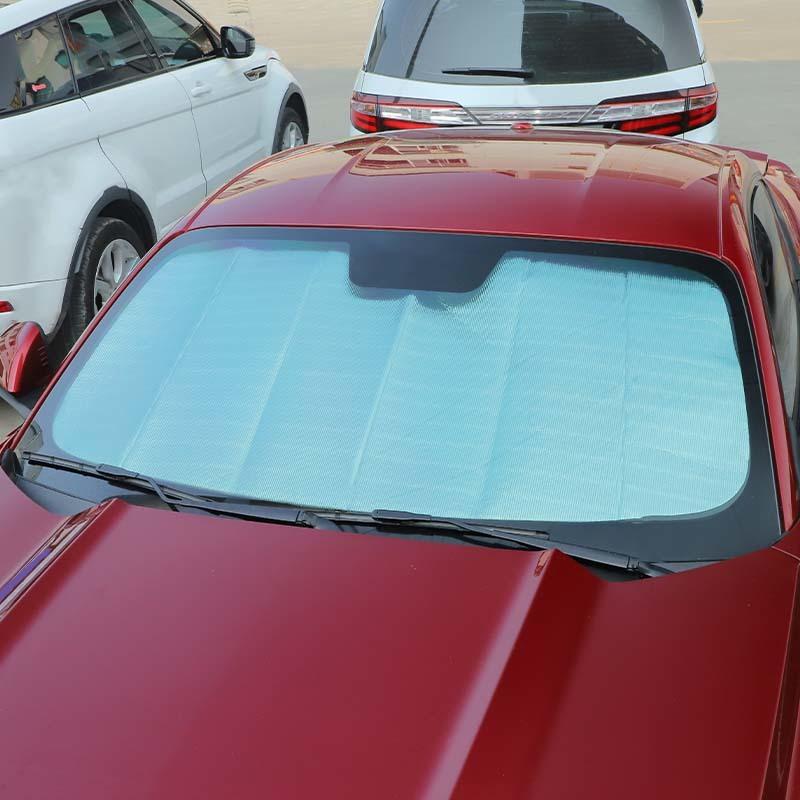 Car  Windshield Sunshade Window Shade Foldable Sun Visor Cover Fit for Ford Mustang 2015 Up Car Accessories