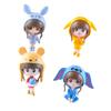 4pcs resin Q Girls Ornaments Micro Landscape Decorations Gifts Crafts