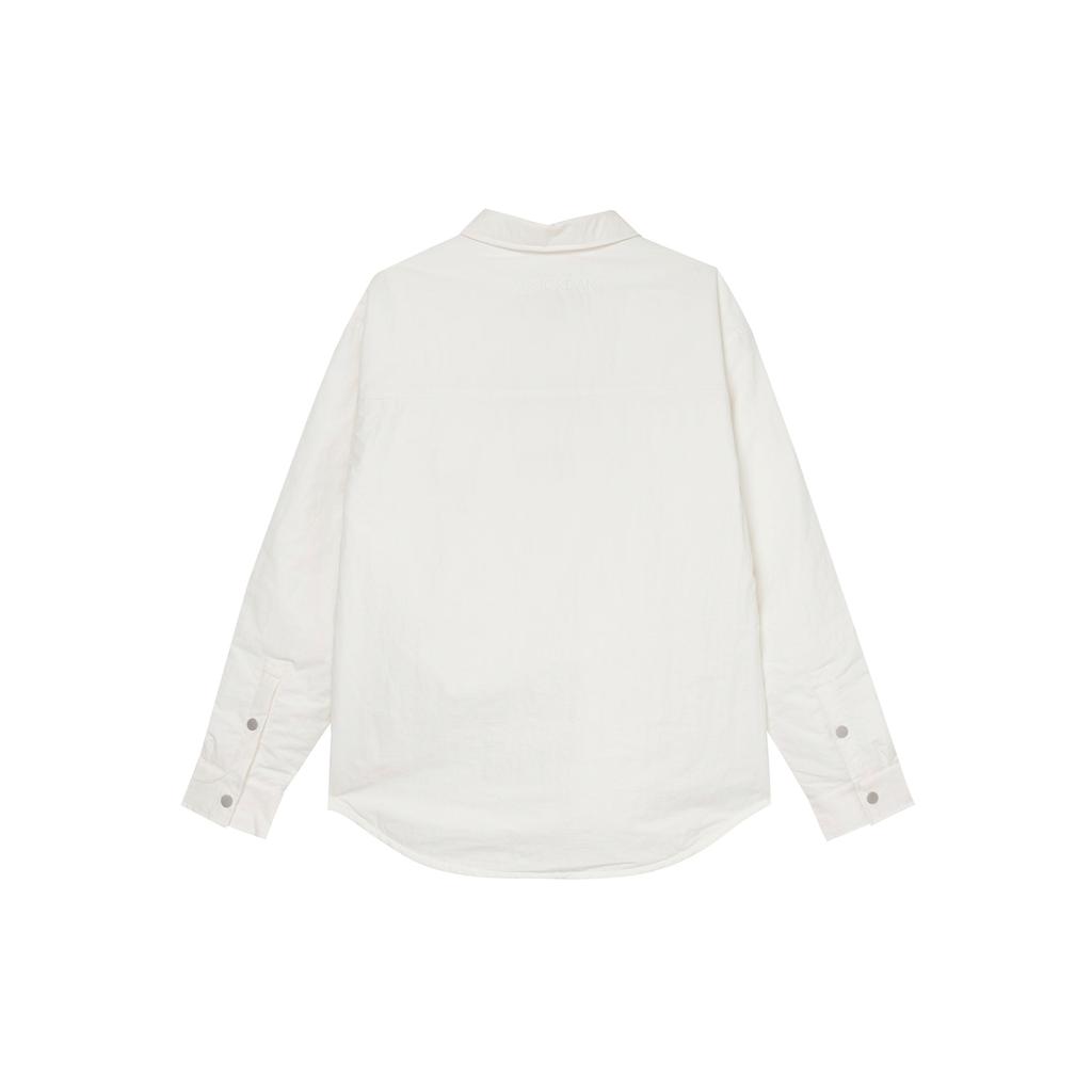 Jordan Air Waterproof Button Down Solid Color Letter Long Sleeve Shirt Men Shirts Sail-White FV7433133