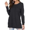 New All-match Long-sleeved T-shirt Solid Color Round Neck Casual Top Women's Autumn Bottoming Long-sleeved Underwear DB3007