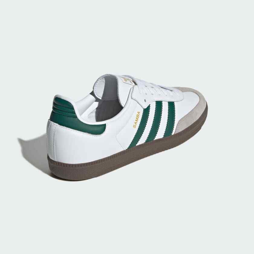 JH8797 Adidas Originals Samba OG Cloud White Collegiate Green Clear Granite (Men
