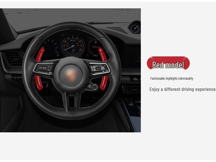 True Carbon Fiber T-Carbon Shift Paddles for Cayenne, Panamera, and Taycan Mac
