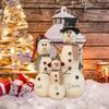Weihnachten Schneemann Puppe Figuren Niedlich Sammlerstück Vielseitiger Schmuck für Wohnzimmer