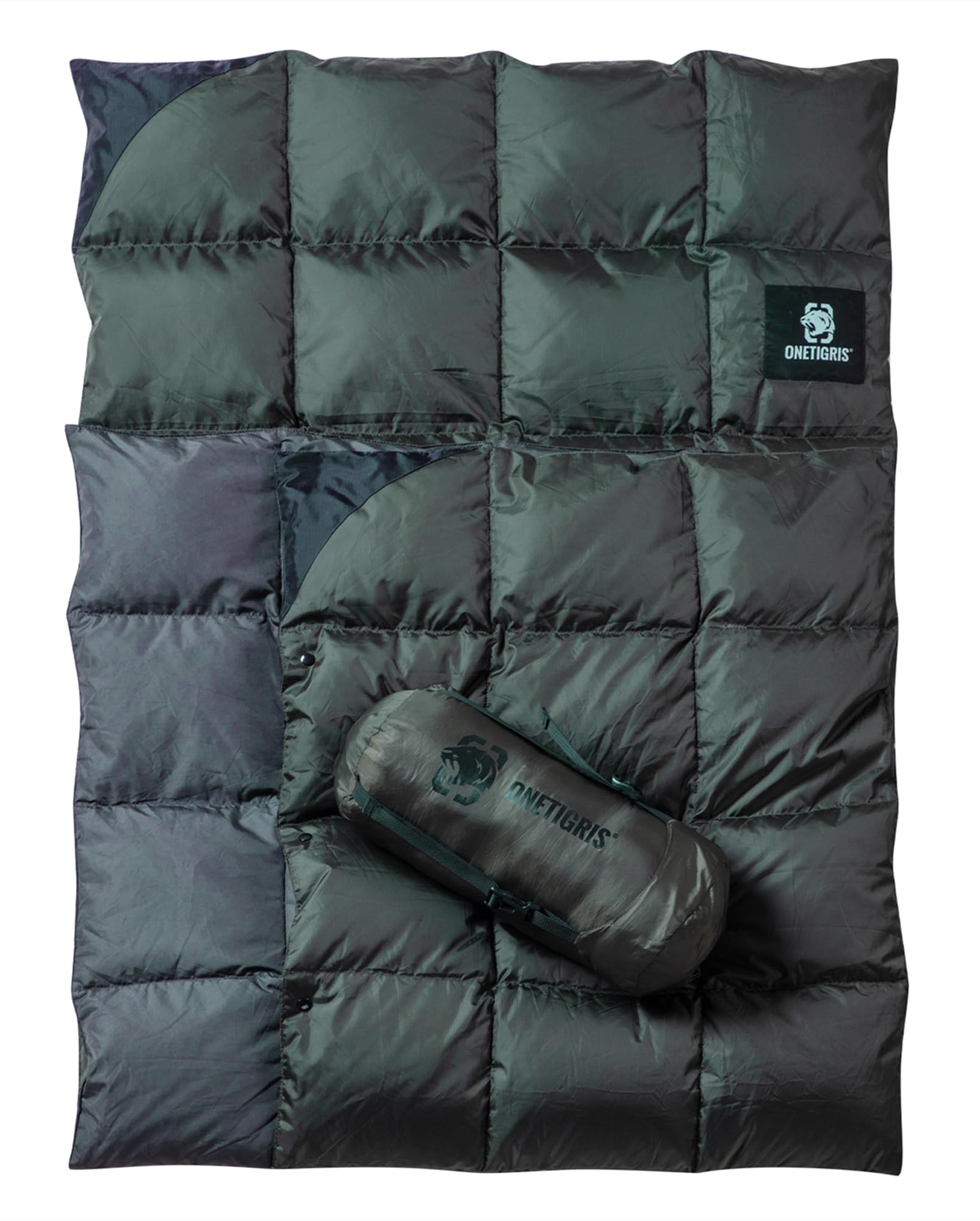 

OneTigris Down 195 см x Cold Throw Sleeping in the Ultra Tent Storage Bag Included Одеяло, 135 см, Multi-Blank, Защита, Кемпинг, На открытом воздухе, зелёный