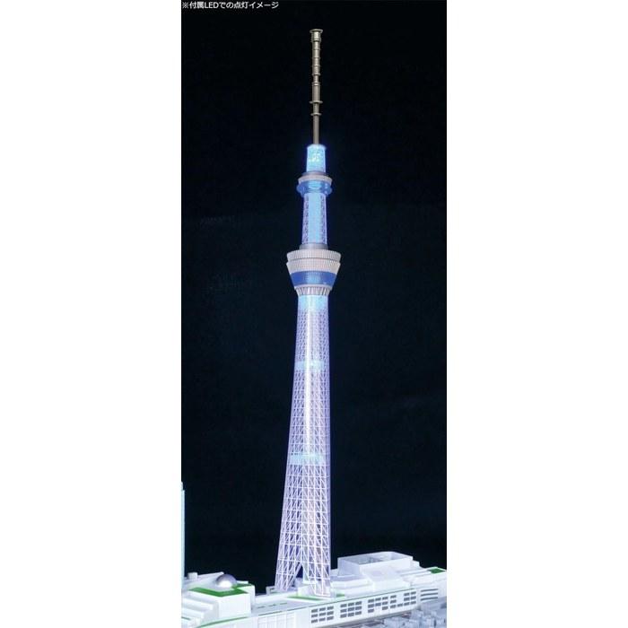 Doyu-sha 1/3000 Scale Diorama Model Tokyo Skytree(R) Plastic Model Kit. Finished Size: 23.4 X 18 X 10 Centimeters.