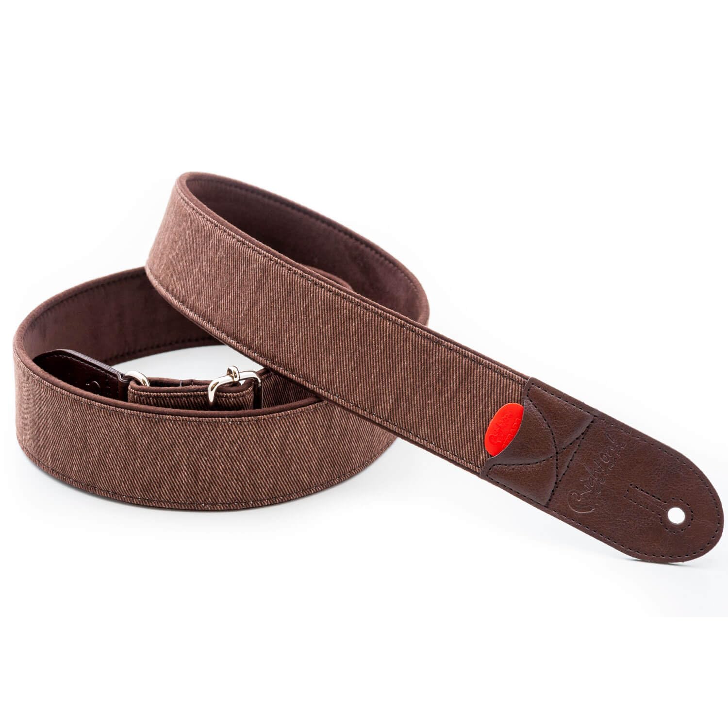

Straps 5cm BROWN RightOn! Guitar/Bass Strap, Wide, 80-145cm, DENIM-50