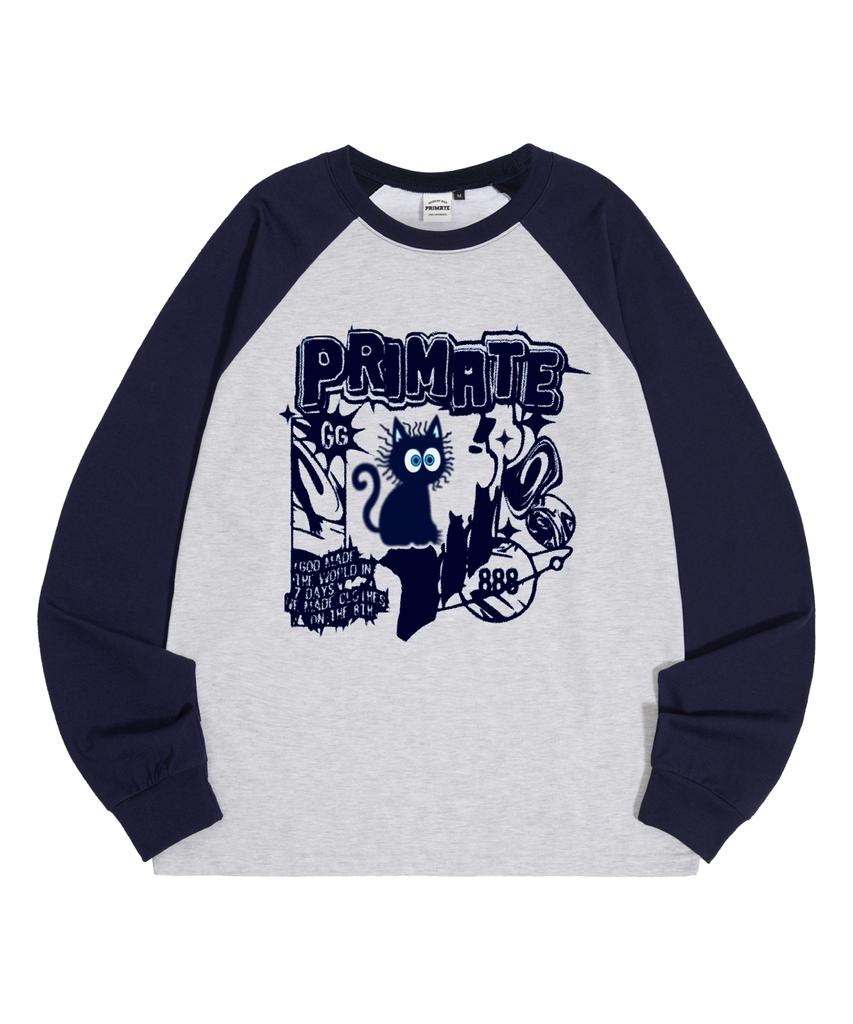 PRIMATE Good Luck Oversized Raglan Long Sleeve 5 Colors
