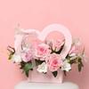 Hollow Out Love Flower Packaging Fashionable Hand-held Flower Box Paper Flower Basket Valentine's Day Gift Bag