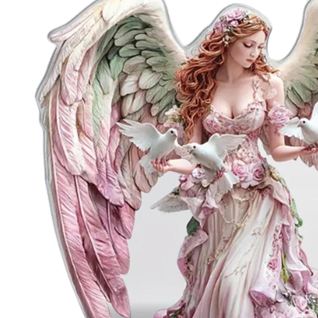 Fairy Desktop Ornament 2D Flat Acrylic Sign Collectible Party Supplies Decorative Tabletop Decor for