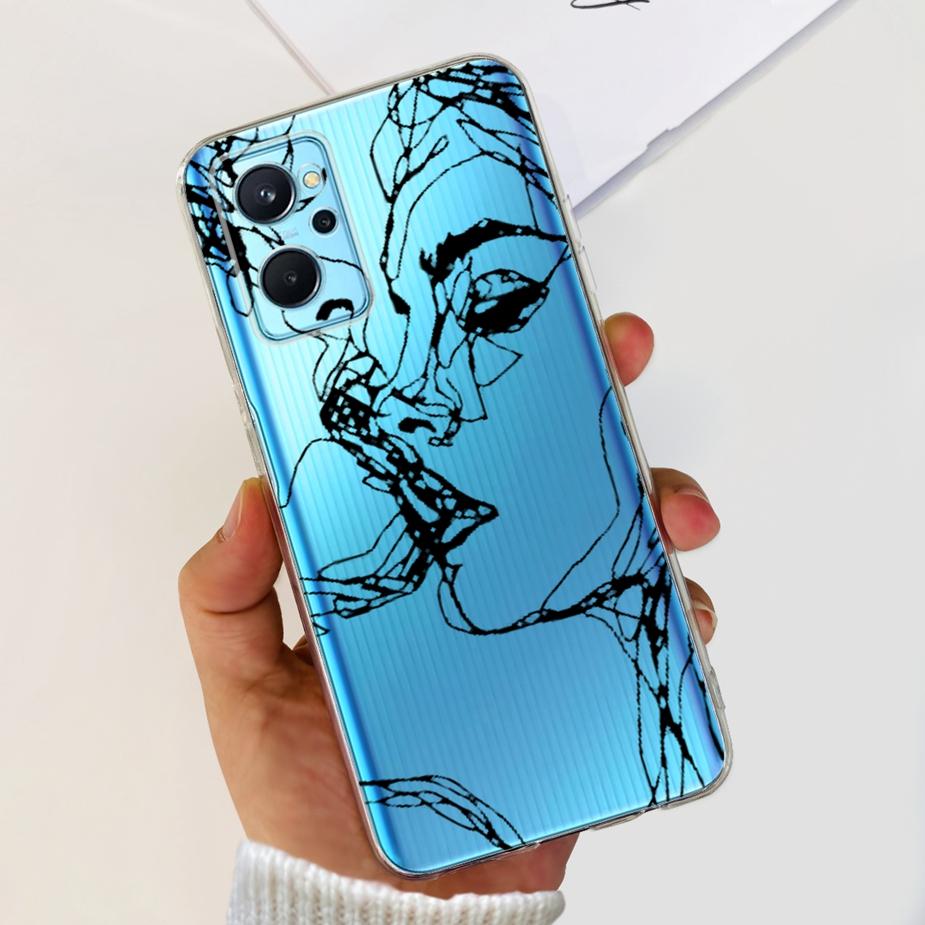 For Realme 9i Case RMX3491 New Fashion Painted Cover Clear Silicone Soft TPU Phone Case For Realme 9i 5G RMX3612 Realme9i Fundas