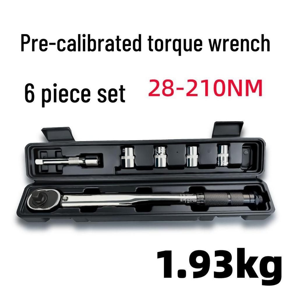 1/4" Adjustable Torque Wrench 5-25NM Preset Quick Release Set