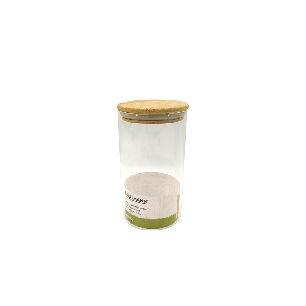 1.15L Glass Storage Box with Bamboo Lid Fackelmann Nature Ref. 684280