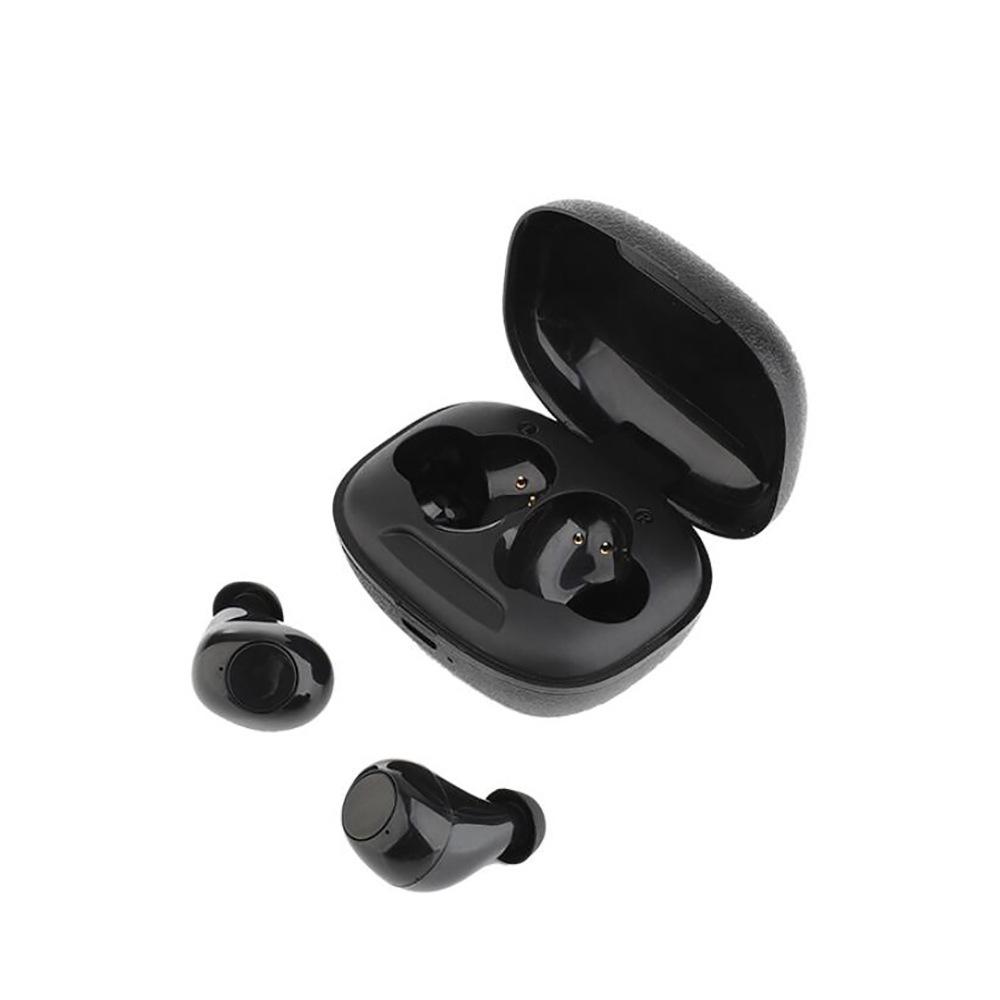 

Dual-Ear Charging Case Earphones Black
