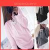 Cozy Women Sweat Sweatshirt Baggy Jumper Plain Pullover Tops Sweater Ladies Oversized