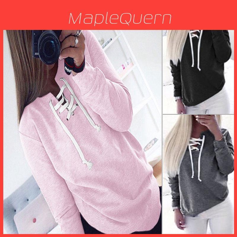 Cozy Women Sweat Sweatshirt Baggy Jumper Plain Pullover Tops Sweater Ladies Oversized