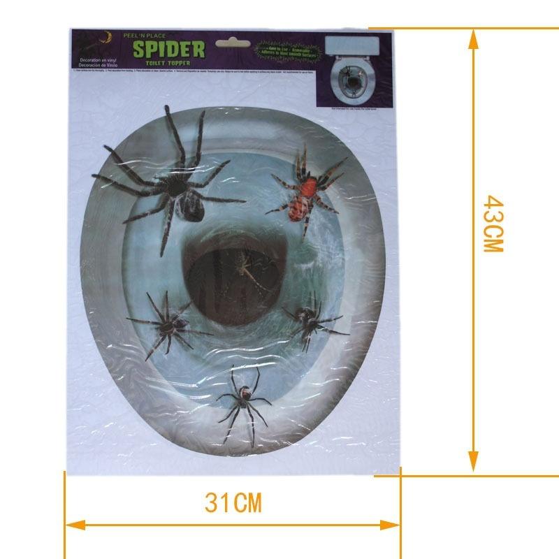 Halloween Home Decoration Horror Toilet Lid Stickers