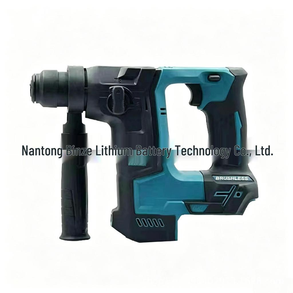 21V Brushless Lithium Battery Dual-use Electric Hammer Drill for Concrete and Home Decoration.
