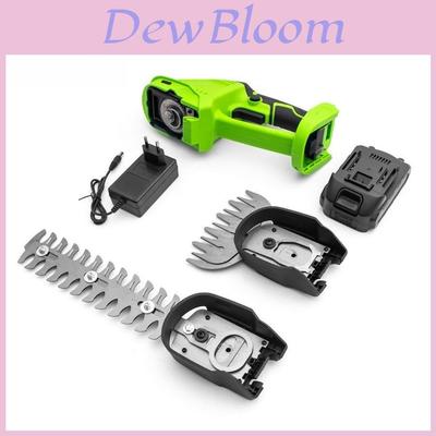 Garden Hedge Trimmer With Lithium Battery For Lawn And Shrub Pruning