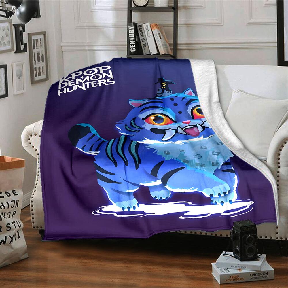 1 Stück KPop Demon Hunters23 Decke, Geschenk, für Männer und Frauen, Weiche Decke, Gut für Schlafsofa Couch Reisen, Leichte Flanelldecke