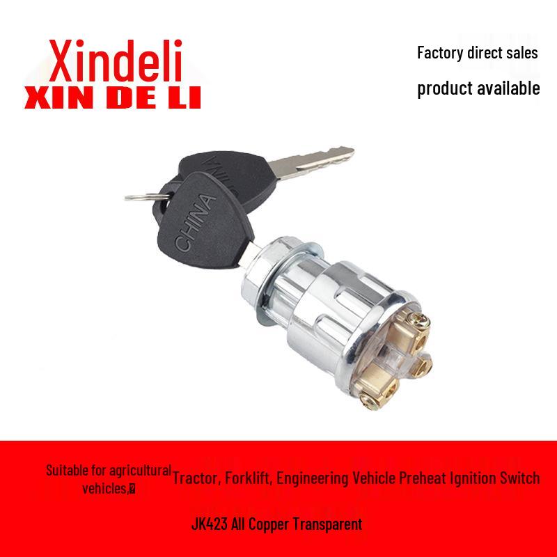 

Agricultural, Tractor, Forklift, and Engineering Vehicle Ignition Preheat Switch Key Customizable Styles
