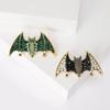 Enamel Big Bat Pins for Women Unisex Rhinestone Animal Brooches Event Party Luxury Gifts Backpack Decoration Clothes Accessories