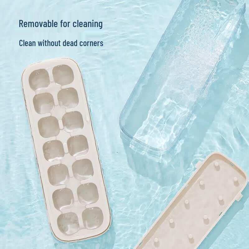 ecoco Lebensmittelechte Silikon-Eiswürfelform mit 21 Fächern und Press-Release-Funktion