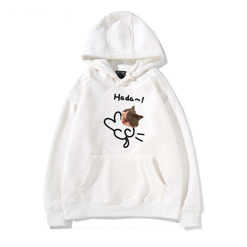 Halloween Fragezeichen Hund Fliegender Tritt Katze Niedlicher Druck Herbst Neu Unisex Mode Warm Locker Plus Sport Kapuzenjacke