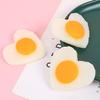 1/2Pcs Simulation Fried Egg Decoration Heart-shaped Fake Poached Egg Model Realistic Food Toy DIY Home Decor Ornament Photo Props