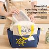 New Thickened Insulated Lunch Bag with Double Side Pockets for Travel, Outdoor Picnic, Office Workers, and Students