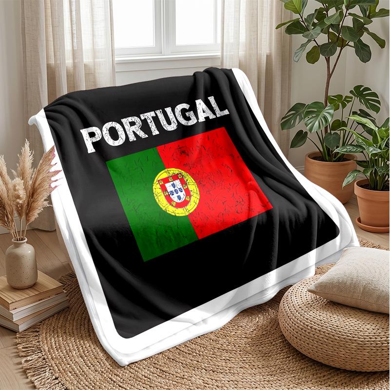 Portugal-Themen-Decke Weiche Flanelldecke Plüsch-Überwurf Gemütliche Sofa-Bett-Decke für Heimdekoration