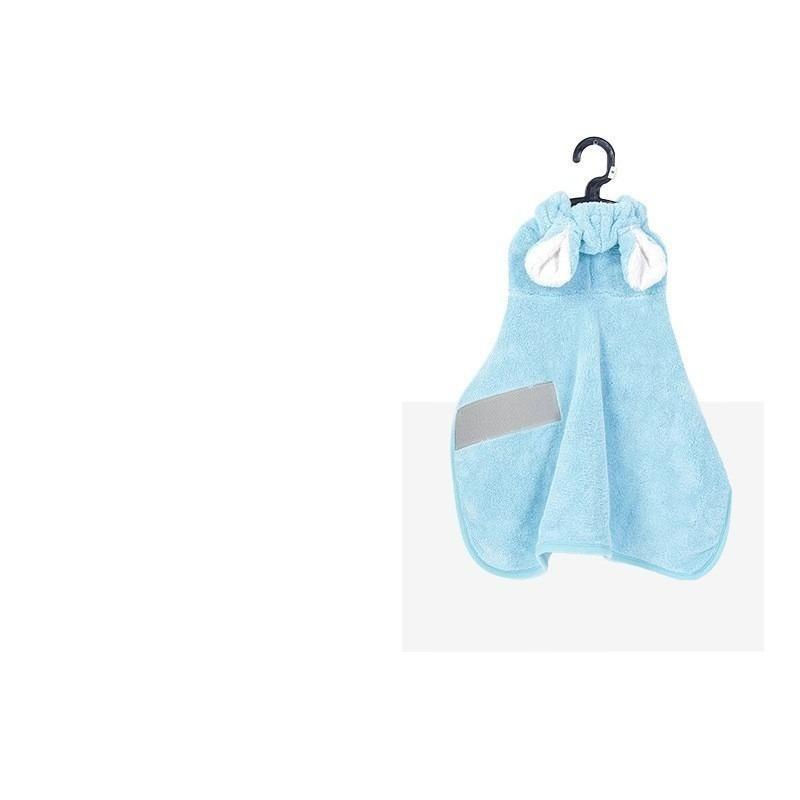 Toalla para Perro de Coral Suave Transpirable Absorbente Bata de Baño para Mascotas Bata para Cachorro Secado Rápido Ropa para Perros para Razas Pequeñas