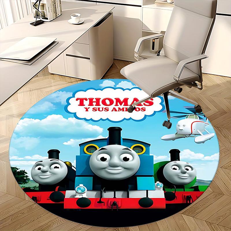 Thomas,Friends Chair Mat Round Rug Office Carpet, Non Slip, Suitable for Living Rooms, Bedrooms Decor.1205186a