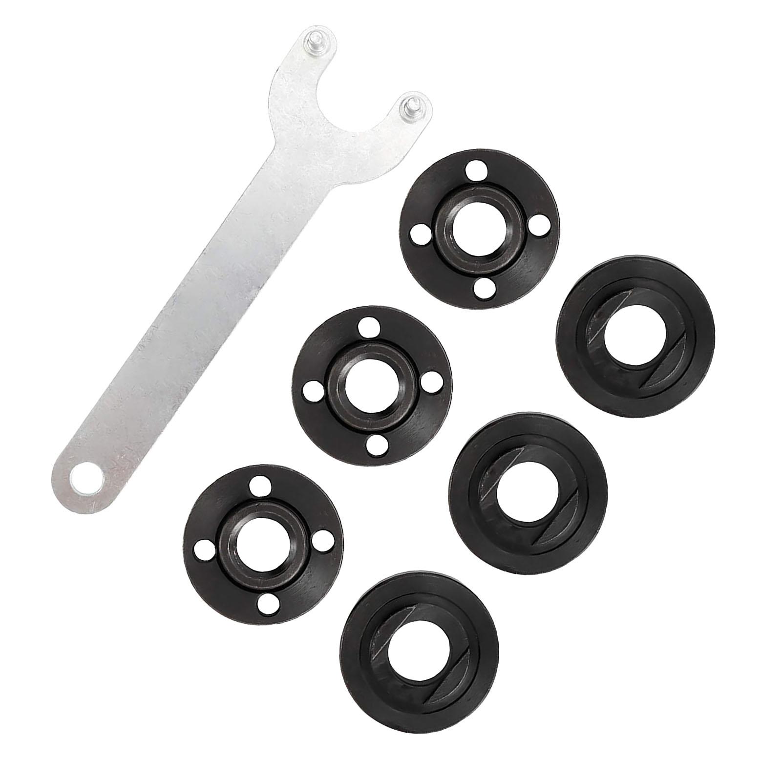 

7 шт. Фланец для шлифовальной машины Угловой гаечный ключ Стопорная гайка 4,5 5 5 8‑11 дюймов Металлический гаечный ключ Запасная часть для электроинструмента для DW 193465‑4