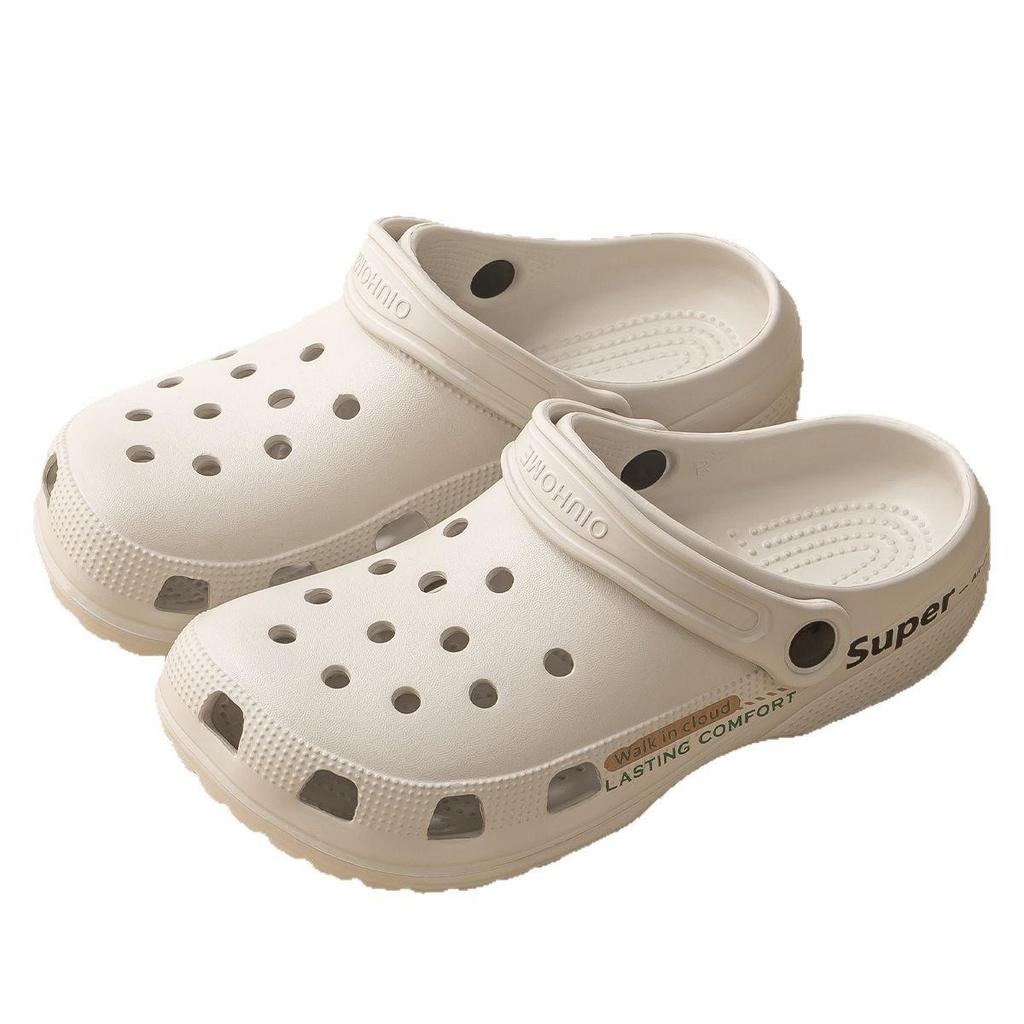 Buty EVA z dziurkami: 2025 Antypoślizgowe Dezodorujące Kapcie Zamknięte na Palce na Plażę i na Zewnątrz, Letni Styl Męski i Damski z Unikalnym Komfortem Kroku.