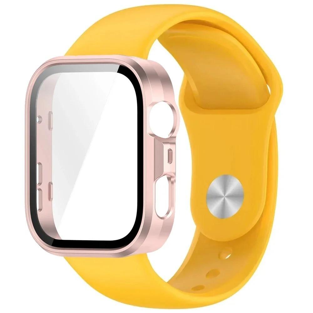 For Huawei Watch Fit 3 Fit 4 Fit 4 Pro PC Case With Silicone Strap Sports Wristband Integrated Protective Cover Replacement Set